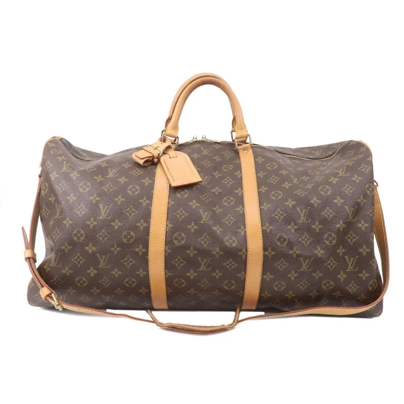 Louis Vuitton Alma bags featuring the signature top - handle designLouis Vuitton Monogram Keep All Bandouliere 60 Bag M41412