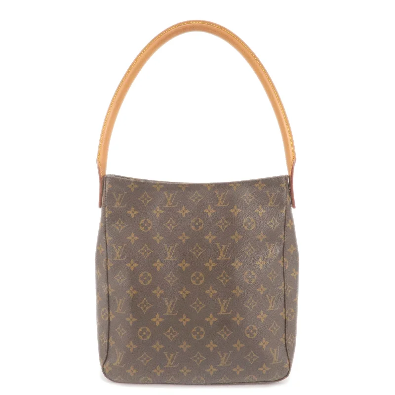 Louis Vuitton backpacks with a hidden back pocket for securityLouis Vuitton Monogram Looping GM Shoulder Bag M51145