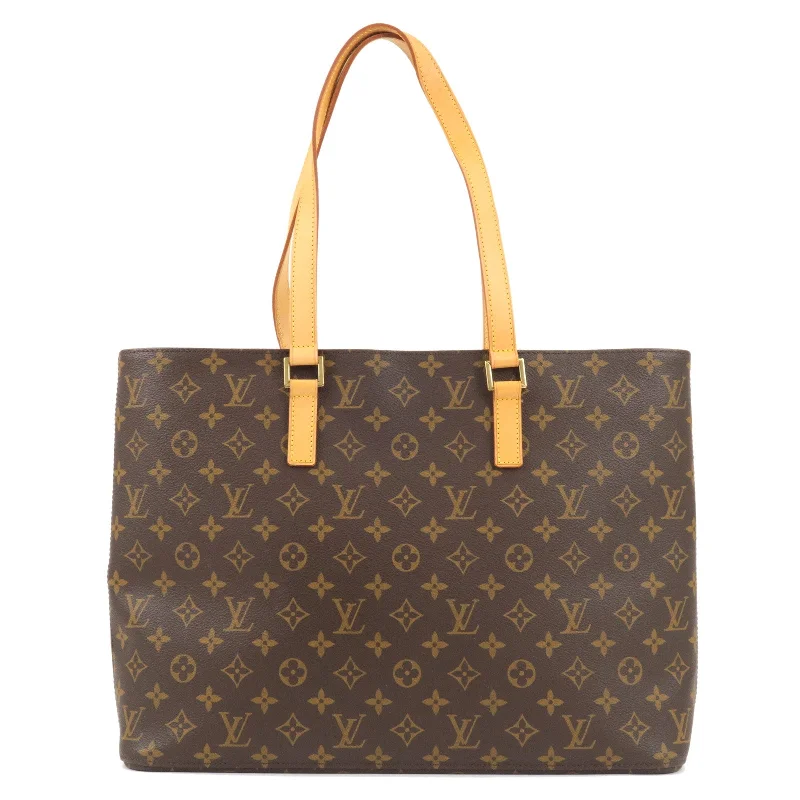 Louis Vuitton bags with a zippered interior pocket for better organizationLouis Vuitton Monogram Luco Tote Bag Brown M51155