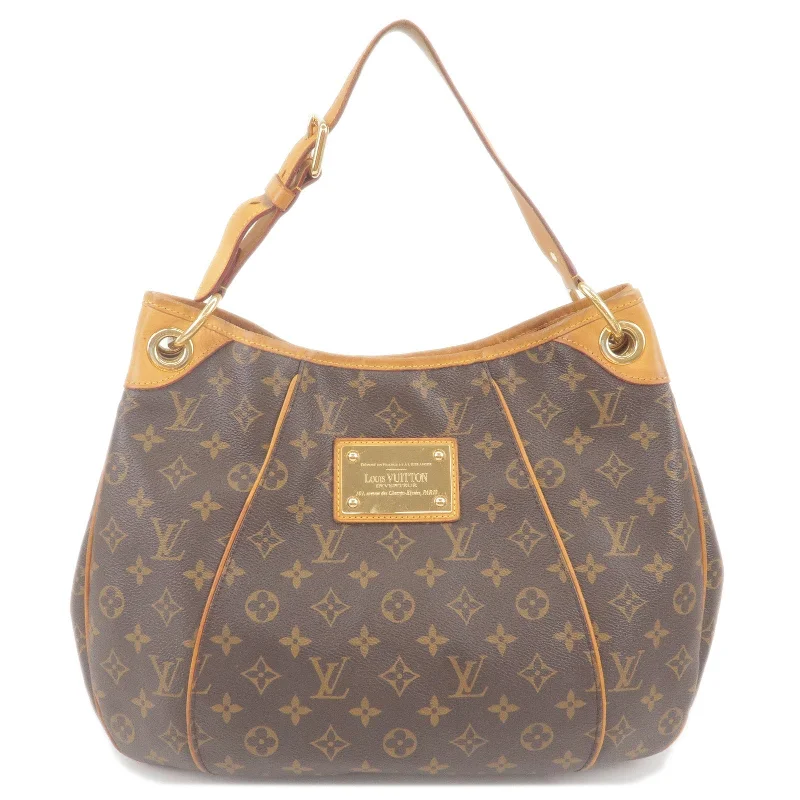 Louis Vuitton bags with a chain - link trim and a leather body for a modern edgeLouis Vuitton Monogram Galliera PM Shoulder Bag M56382