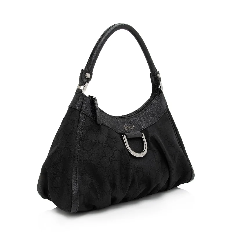 Gucci handbags for women with a metal - framed claspGucci handbags for women with a metal - framed claspGucci GG Canvas D Ring Small Hobo (SHF-4GVypv)