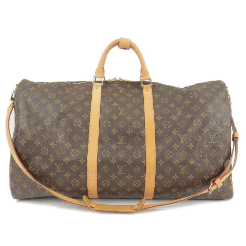 Ladies Louis Vuitton shoulder bags with a magnetic - closure flap for easeLouis Vuitton Monogram Keep All Bandouliere 60 Bag M41412