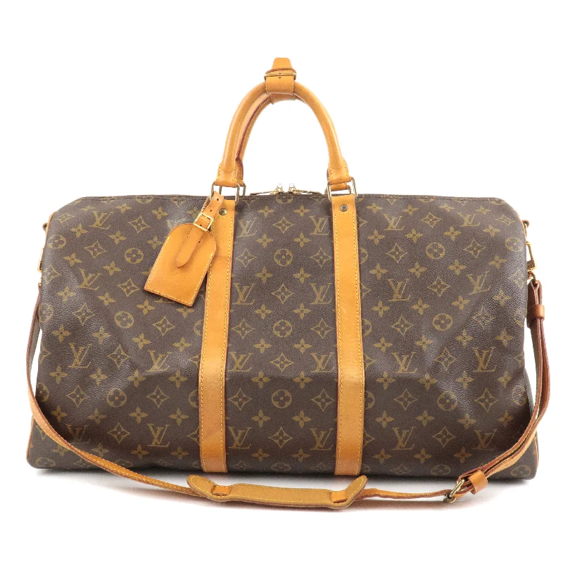 Medium - sized Louis Vuitton tote bags for work and shoppingLouis Vuitton Monogram Keep All Bandouliere 50 Bag M41416