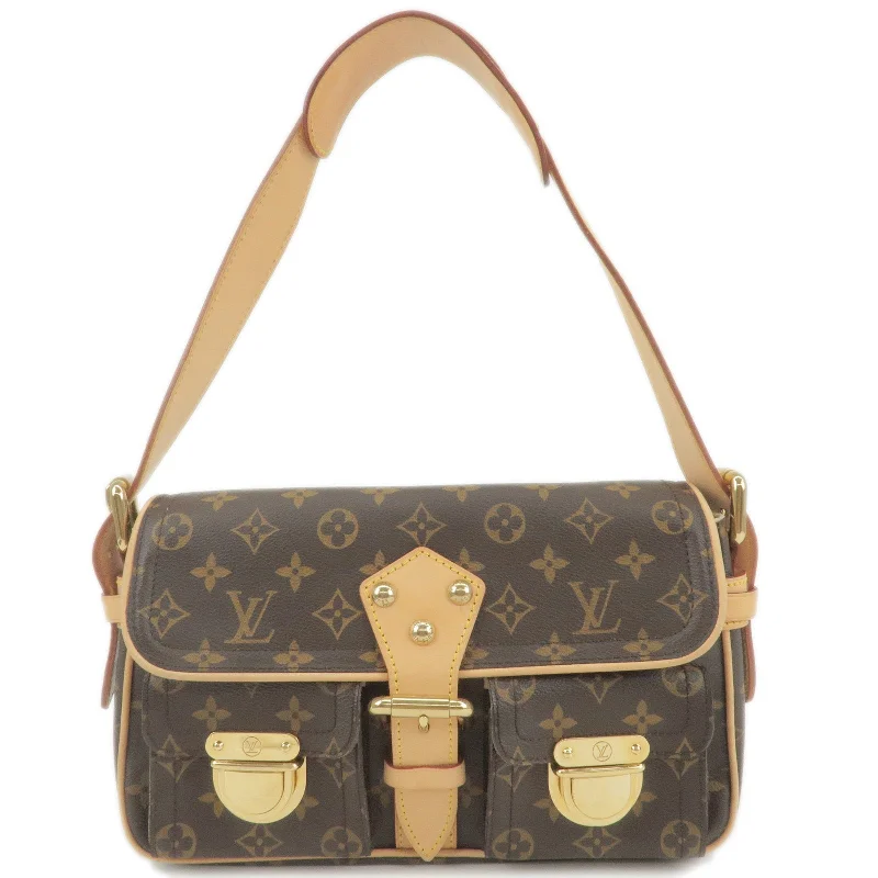 Louis Vuitton backpacks with a hidden back pocket for securityLouis Vuitton Monogram Hudson Shoulder Bag M40047