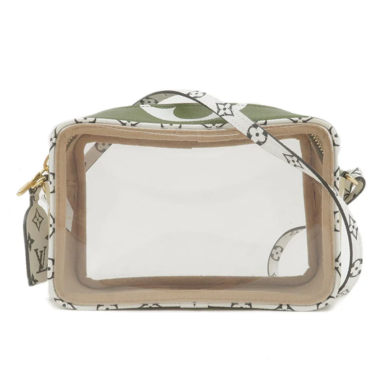 Louis Vuitton Twist bags with a crystal - embellished LV - turnlockLouis Vuitton Monogram Giant Beach Pouch Hand Bag Khaki M67610