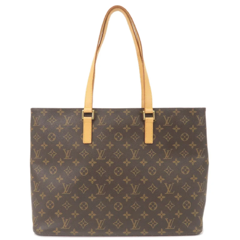 Louis Vuitton tote bags with a spacious interior and multiple pocketsLouis Vuitton Monogram Luco Tote Bag Hand Bag Brown M51155