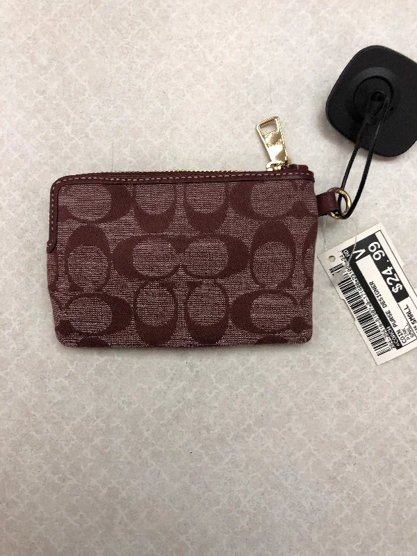 Coach Borough bags with a structured silhouette and a magnetic - snap closureCoach Borough bags with a structured silhouette and a magnetic - snap closureCoin Purse Designer By Coach  Size: Small