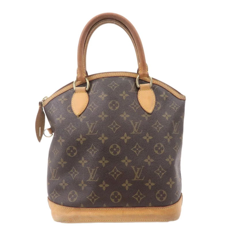 Louis Vuitton backpacks with a padded laptop compartment for travelLouis Vuitton Monogram Lock It Hand Bag Brown M40102