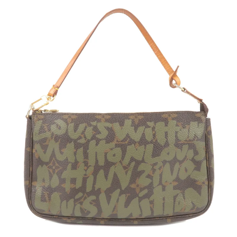 Louis Vuitton tote bags with a water - resistant coating for outdoor useLouis Vuitton Monogram Graffiti Pochette Accessoires M92191