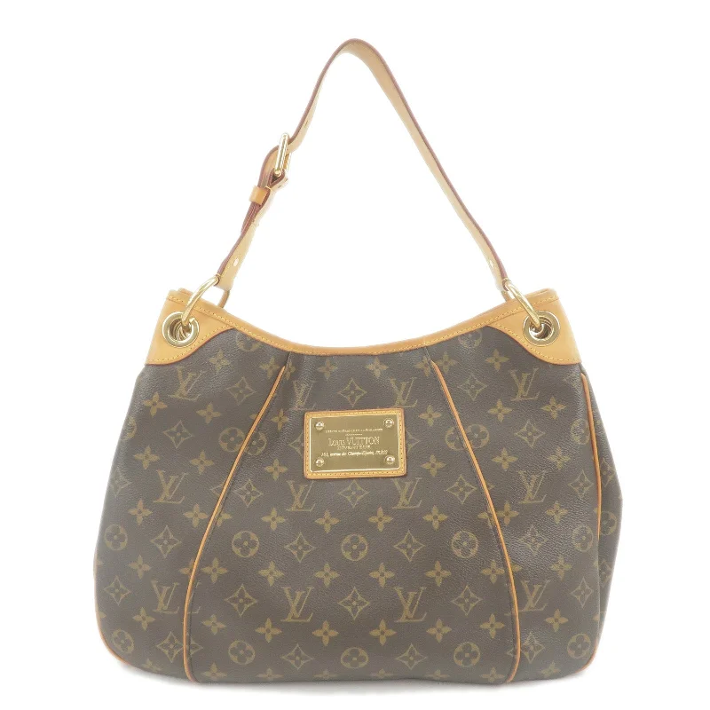 Louis Vuitton handbags with a patent - leather finish for a shiny lookLouis Vuitton Monogram Galliera PM Shoulder Bag M56382