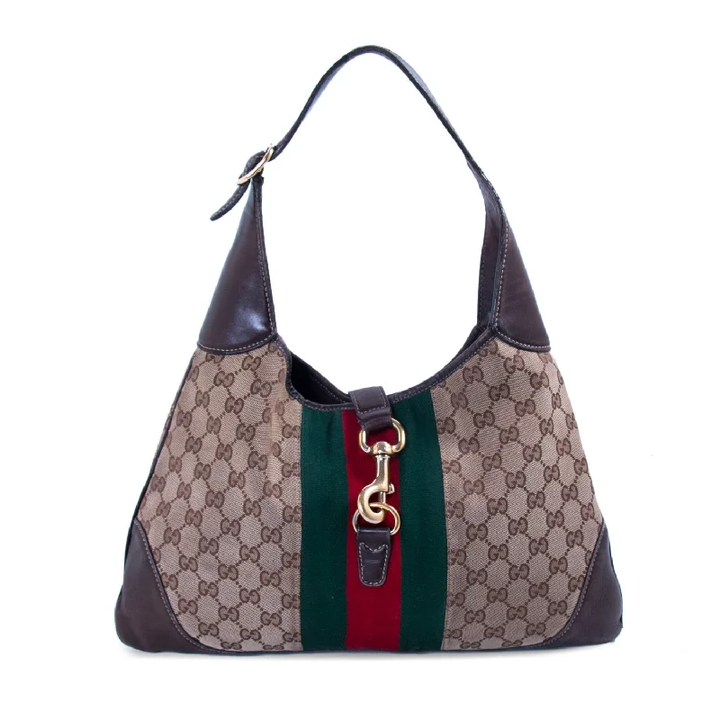 Ladies Gucci shoulder bags with a wide - width strapLadies Gucci shoulder bags with a wide - width strapGucci Jackie Web Stripe Shoulder Bag