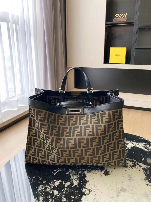 Ladies Fendi Peekaboo bags with gold - toned hardware for a touch of luxuryLadies Fendi Peekaboo bags with gold - toned hardware for a touch of luxuryLadies Fendi Peekaboo bags with gold - toned hardware for a touch of luxuryWF - Fendi Bags - 1005