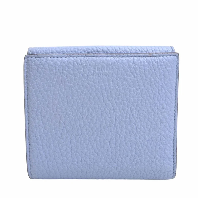 Ladies Fendi shoulder bags with a hidden magnetic pocket for discreet storageLadies Fendi shoulder bags with a hidden magnetic pocket for discreet storageLadies Fendi shoulder bags with a hidden magnetic pocket for discreet storageFENDI Leather Peekaboo Bifold Wallet 8M0438 Blue Ladies