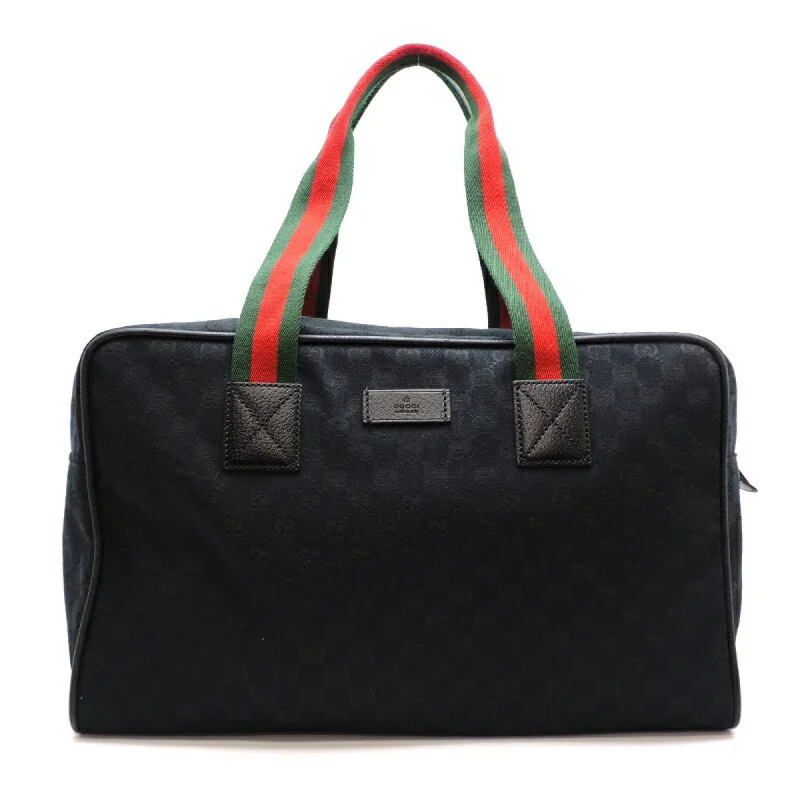 Women Gucci tote bags in GG Supreme canvas for a branded feelWomen Gucci tote bags in GG Supreme canvas for a branded feelGucci Women's and Men's Boston Bag 153240 GG Canvas Black