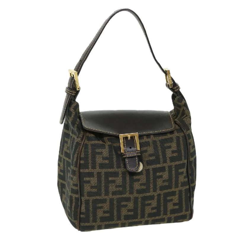 Fendi crossbody bags with a faux fur trim for a warm and stylish winter accessoryFendi crossbody bags with a faux fur trim for a warm and stylish winter accessoryFendi crossbody bags with a faux fur trim for a warm and stylish winter accessoryFENDI Zucca Canvas Hand Bag Black Brown  54803