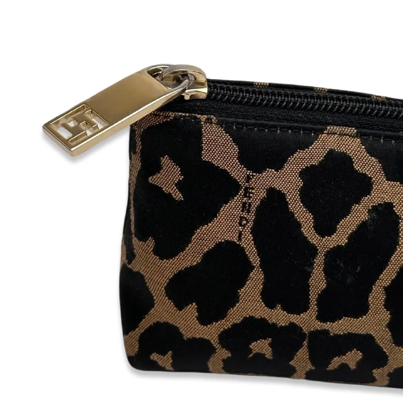 Fendi crossbody bags with a detachable wallet on chain for a hands - free wallet optionFendi crossbody bags with a detachable wallet on chain for a hands - free wallet optionFendi crossbody bags with a detachable wallet on chain for a hands - free wallet optionFendi Animal Print Clutch Bag