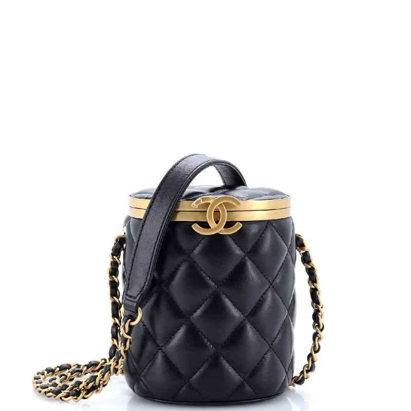 Crown Box Vanity Bag Quilted Lambskin Mini