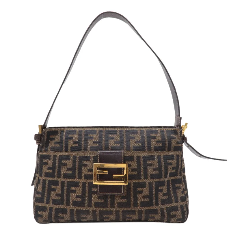 Fendi crossbody bags with a reflective strap for safety during low - light conditionsFendi crossbody bags with a reflective strap for safety during low - light conditionsFendi crossbody bags with a reflective strap for safety during low - light conditionsFENDI Zucca Canvas Leather Shoulder Bag Brown Black 26566