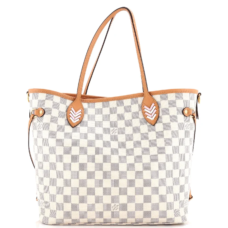 Neverfull NM Tote Damier with Braided Detail MM