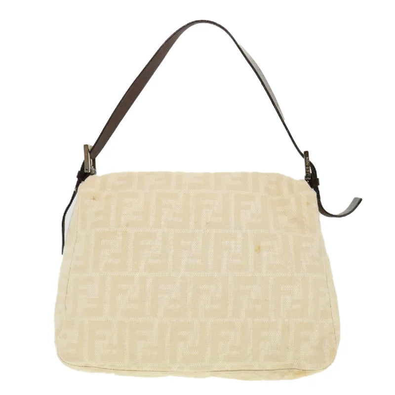 Fendi bags with a chain - link trim and a leather body for a modern and edgy lookFendi bags with a chain - link trim and a leather body for a modern and edgy lookFendi bags with a chain - link trim and a leather body for a modern and edgy lookFENDI Zucca Canvas Mamma Baguette Shoulder Bag Cream 2119 26325 009  38788