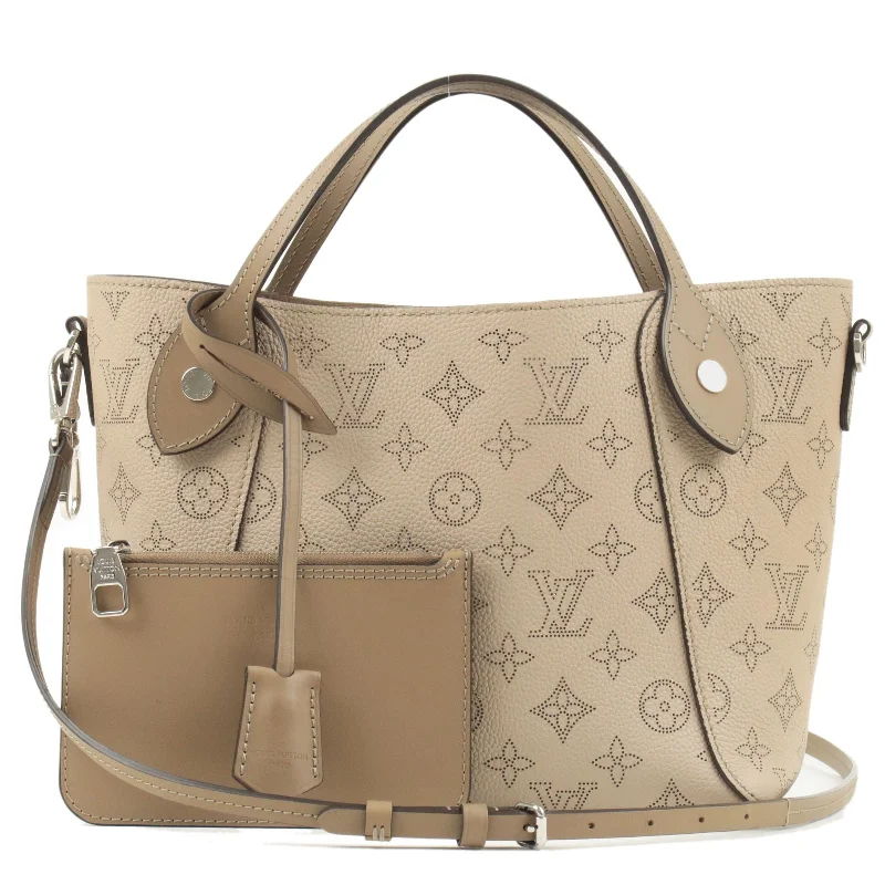 Louis Vuitton Twist bags with a snakeskin - effect panel for a bold lookLouis Vuitton Monogram Mahina Hina PM 2Way Bag Galet M54351