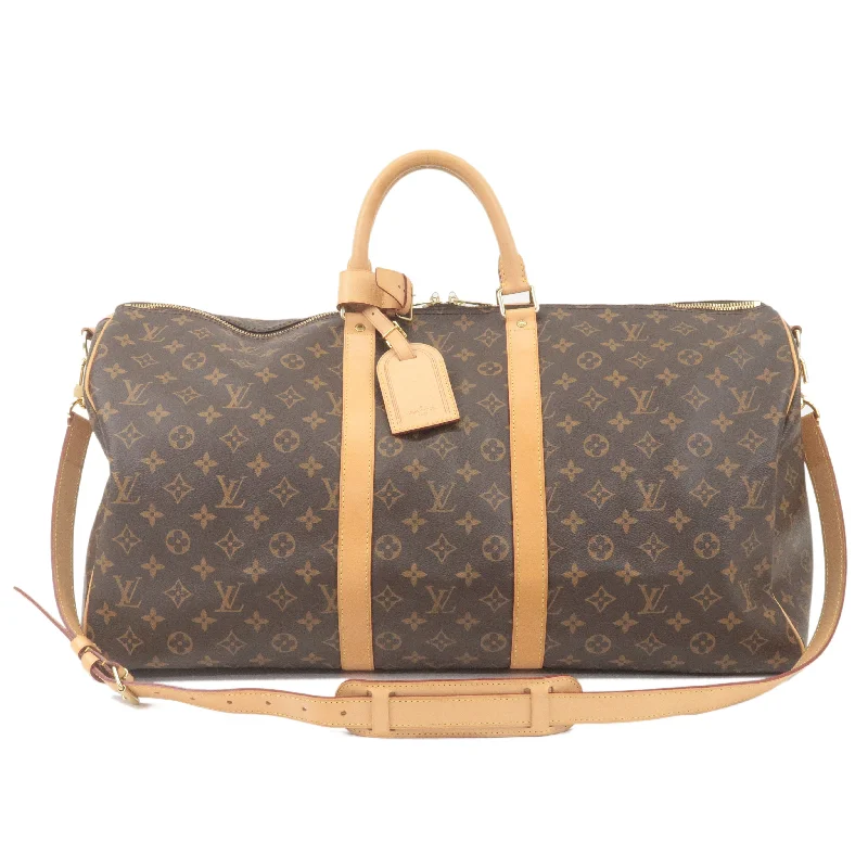 Louis Vuitton Twist bags with a crystal - embellished LV - turnlockLouis Vuitton Monogram Keep All Bandouliere 55 Boston Bag M41414