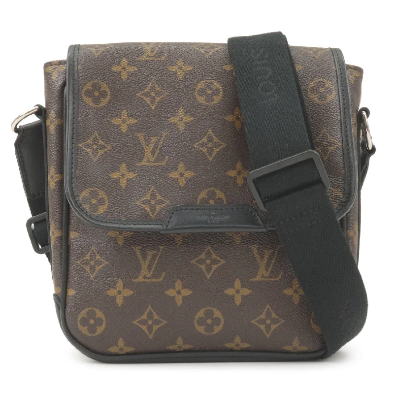 Ladies Louis Vuitton Petite Malle bags with a star - shaped charm for cutenessLouis Vuitton Monogram Maccasar Bass PM Crossbody Bag Noir M56717