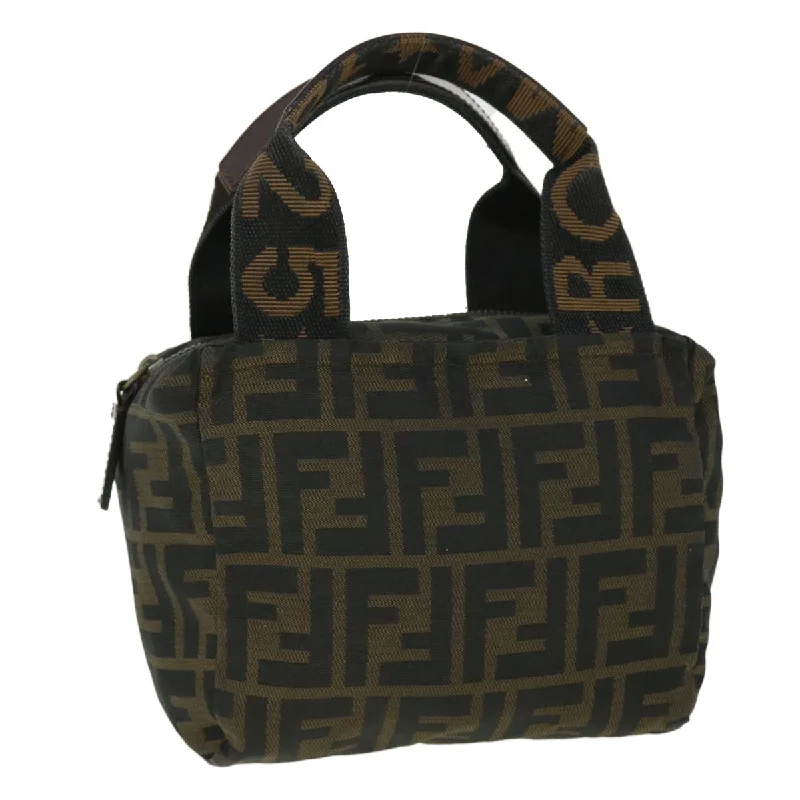 Fendi bags with a detachable tablet holder for using tablets on the goFendi bags with a detachable tablet holder for using tablets on the goFendi bags with a detachable tablet holder for using tablets on the goFENDI Zucca Canvas Hand Bag Black Brown  52035