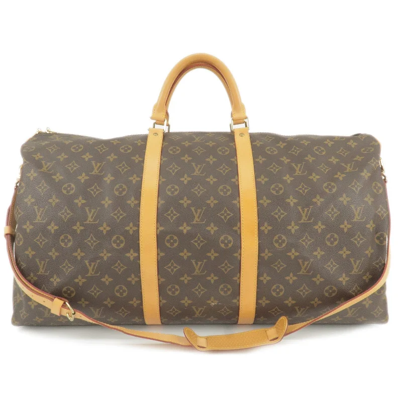 Louis Vuitton tote bags with a water - resistant coating for outdoor useLouis Vuitton Monogram Keep All Bandouliere 60 Bag M41412