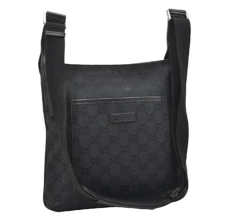 Gucci backpacks for women with a padded laptop compartmentGucci backpacks for women with a padded laptop compartmentAuthentic GUCCI Shoulder Cross Body Bag GG Canvas Leather 122793 Black 4584K