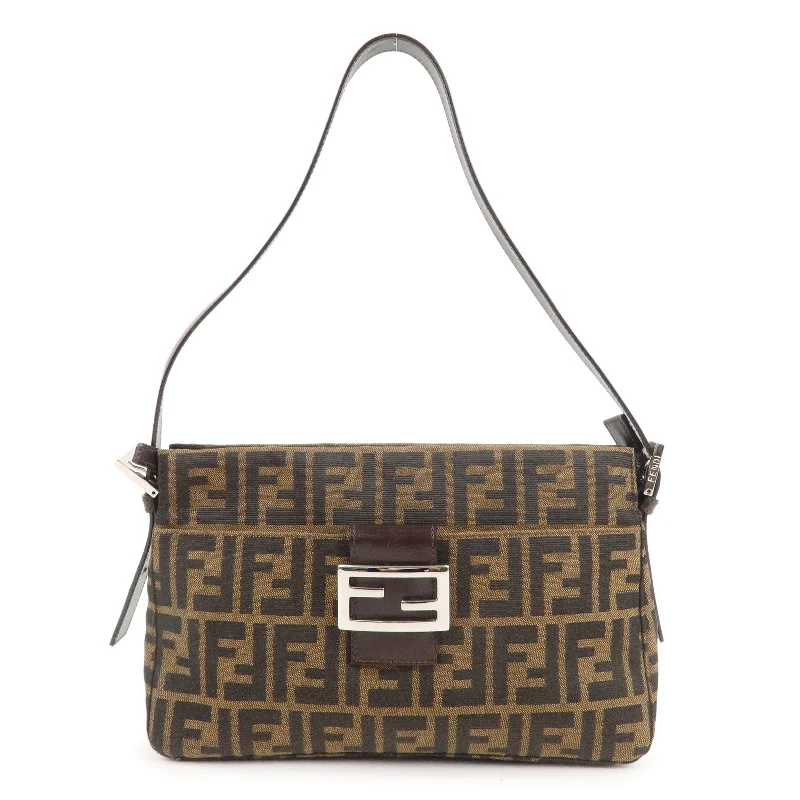 Fendi By The Way bags with a printed map pattern for a travel - inspired lookFendi By The Way bags with a printed map pattern for a travel - inspired lookFendi By The Way bags with a printed map pattern for a travel - inspired lookFENDI Zucca Canvas Leather Shoulder Bag Brown Black 26566