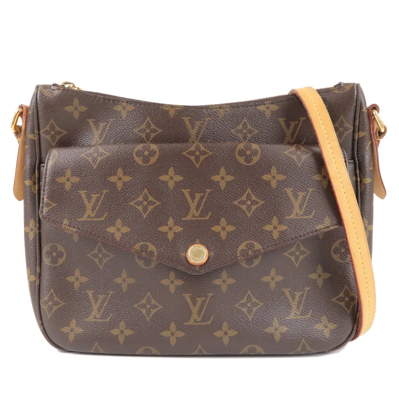 Louis Vuitton handbags with a back - zip pocket for storing valuablesLouis Vuitton Monogram Mabillon Crossbody Shoulder Bag M41679