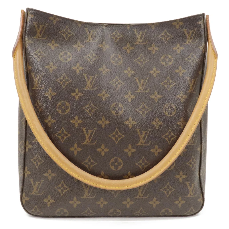 Louis Vuitton bags with a zip - around closure for enhanced securityLouis Vuitton Monogram Looping GM Shoulder Bag M51145