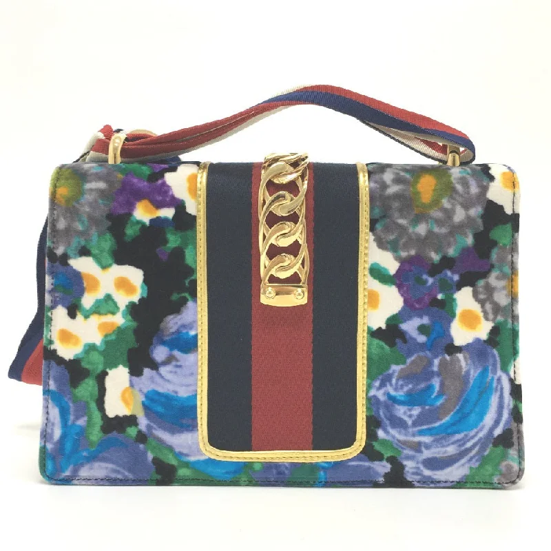 Gucci Dionysus bags for women with tiger - head claspsGucci Dionysus bags for women with tiger - head claspsGUCCI Shoulder Bag 421882 Velor / leather multicolor Floral Silvi Small Women Secondhand