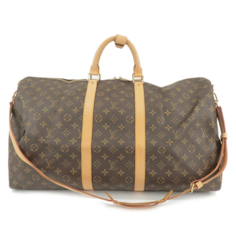 Louis Vuitton crossbody bags with adjustable shoulder straps for comfortLouis Vuitton Monogram Keep All Bandouliere 55 Bag M41414