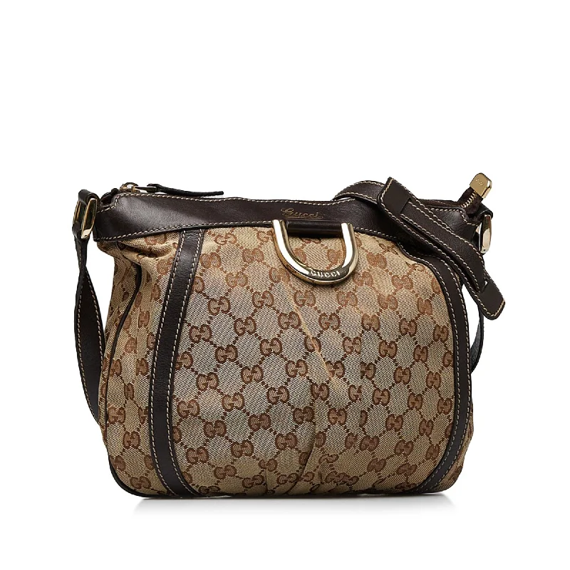 Women Gucci crossbody bags with a woven leather strapWomen Gucci crossbody bags with a woven leather strapGucci GG Canvas Abbey D-Ring Crossbody Bag (EbPCp4)