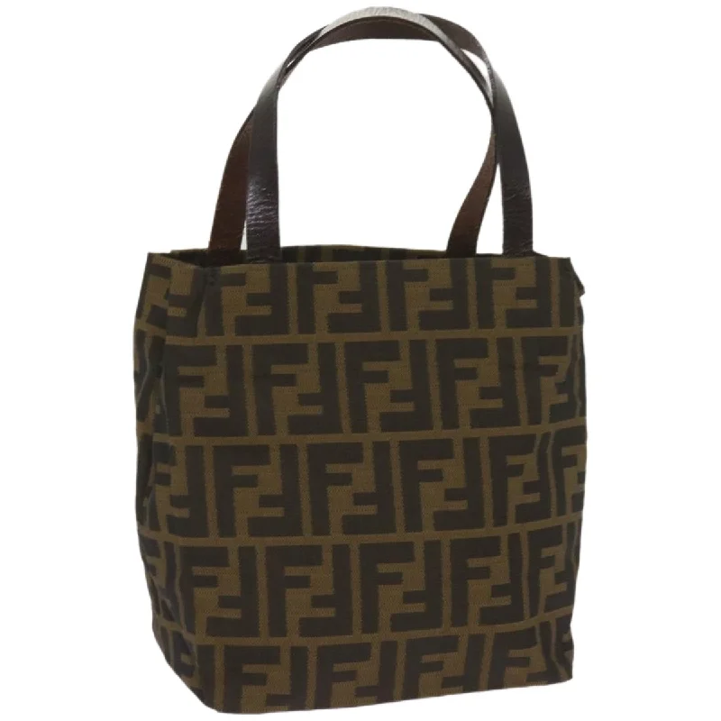 Fendi handbags with a beaded trim for a glamorous and eye - catching lookFendi handbags with a beaded trim for a glamorous and eye - catching lookFendi handbags with a beaded trim for a glamorous and eye - catching lookFENDI Zucca Canvas Hand Bag Black Brown  ep3284