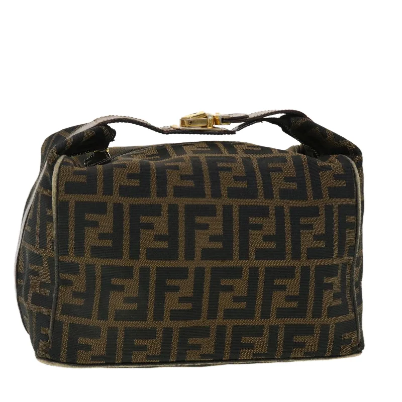 Fendi bags with a voice - activated pocket opener for a high - tech convenienceFendi bags with a voice - activated pocket opener for a high - tech convenienceFendi bags with a voice - activated pocket opener for a high - tech convenienceFENDI Zucca Canvas Hand Bag Black Brown  40340