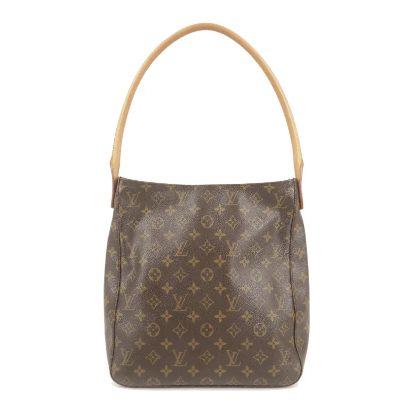 Louis Vuitton backpacks with a hidden back pocket for securityLouis Vuitton Monogram Looping GM Shoulder Bag Brown M51145