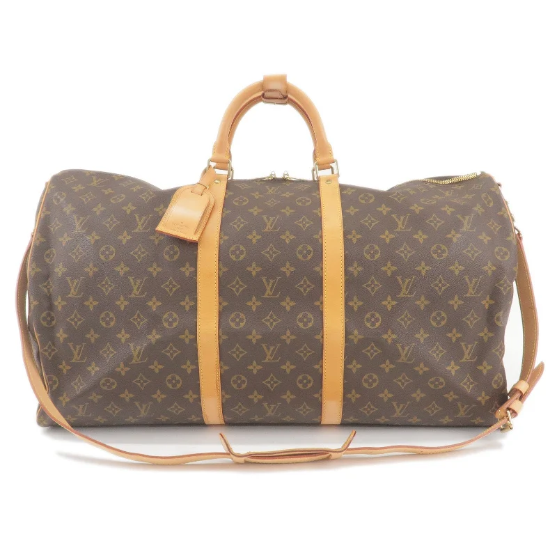 Louis Vuitton bags with a zippered interior pocket for better organizationLouis Vuitton Monogram Keep All Bandouliere 60 Bag M41412