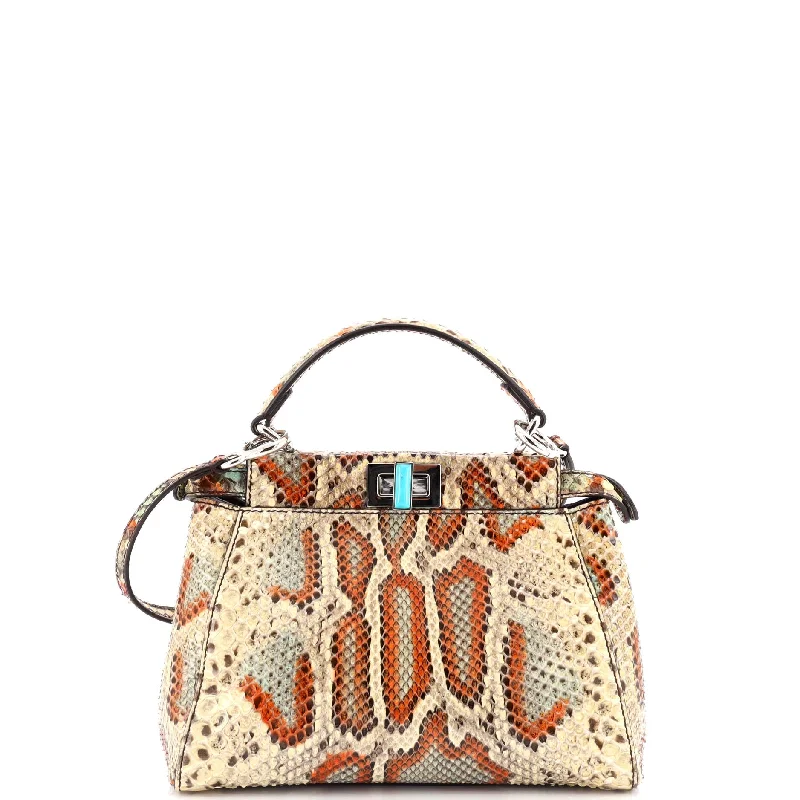 Peekaboo Bag Python Mini