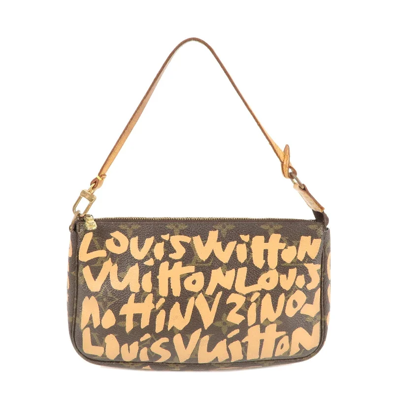 Louis Vuitton Alma bags with a detachable shoulder strap for versatilityLouis Vuitton Monogram Graffiti Pochette Accessoires M92193