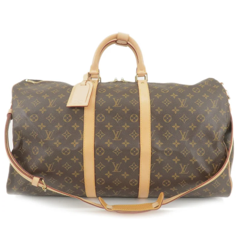 Louis Vuitton crossbody bags with adjustable shoulder straps for comfortLouis Vuitton Monogram Keep All Bandouliere 55 Bag M41414