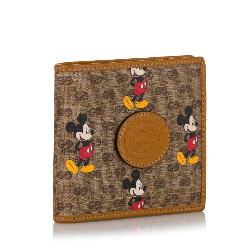 Ladies Gucci shoulder bags with a wide - width strapLadies Gucci shoulder bags with a wide - width strapGucci Candy GG Mickey Mouse Bifold Small Wallet (37764)