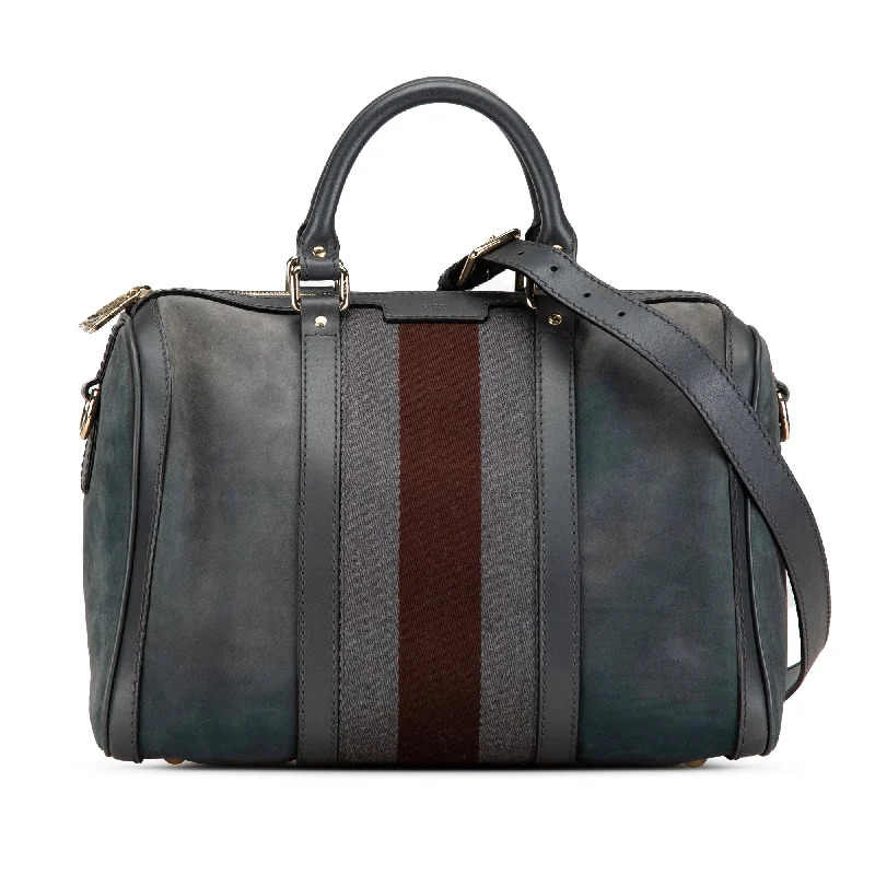 Functional Hermes Roulis Bags with Multiple CompartmentsGreen Gucci Suede Web Satchel