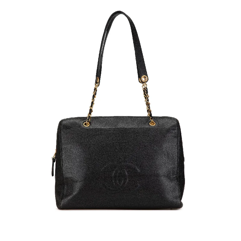 Hermes Victoria Bags with Signature Turnlock ClosuresBlack Chanel Caviar CC Shoulder Bag