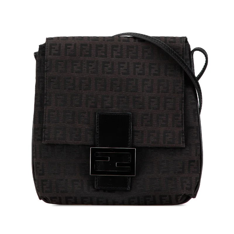 Fendi backpacks with a multi - pocket organization for better functionalityFendi backpacks with a multi - pocket organization for better functionalityBlack Fendi Zucchino Canvas Crossbody