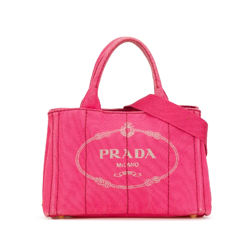 Oversized Hermes Bags for a Fashion - Forward and Practical StatementPink Prada Small Canapa Logo Satchel