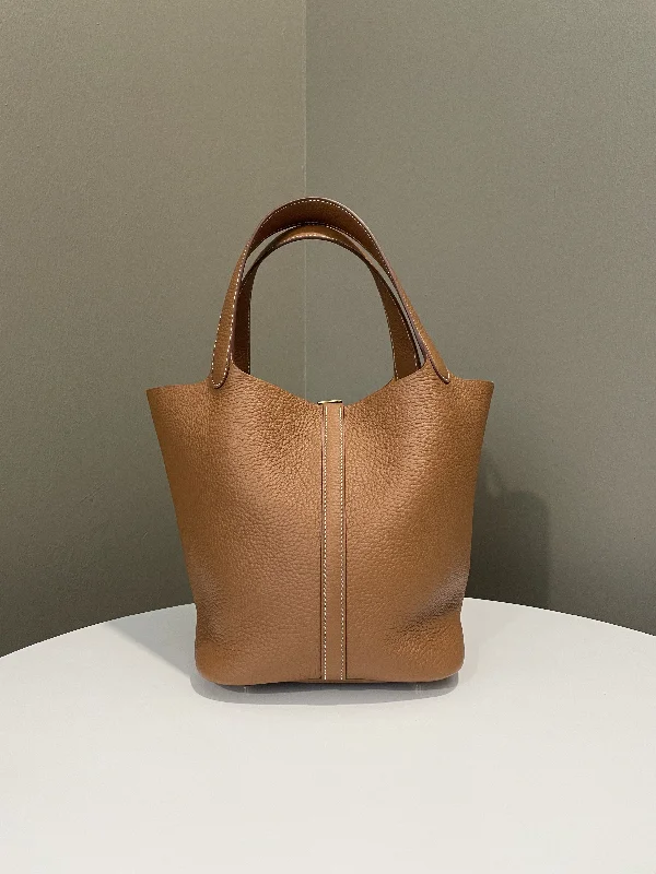 Sustainable - Inspired Hermes Bags with Eco - Conscious MaterialsHermes Picotin Lock 22 Gold Clemence