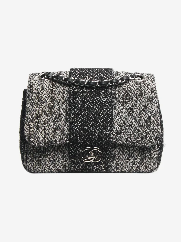 Color - Blocked Hermes Bags for a Bold Fashion StatementChanel Black boucle and sequin 2015-2016 flap bag